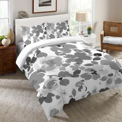 Contemporary Florals Machine Woven Duvet Cover