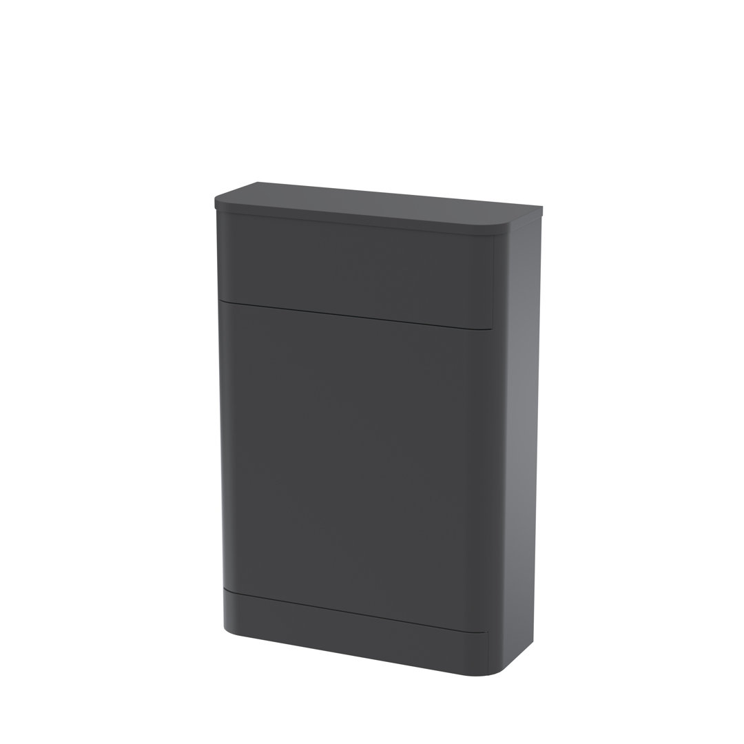 nuie Parade Soft Black Floor Standing Concealed Cistern WC Toilet Unit 550mm - Black - Image 3