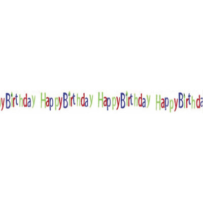 250Yds Happy Birthday Curling Ribbon