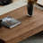 Solid wood coffee table with retro design