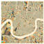 Abstract City Map Of New Orleans by Jazzberry Blue - Wrapped Canvas Print-42154046