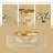 24" Boho Rattan Ceiling Light,5-Light Modern Farmhouse Rattan Light Fixture With Dimmable E26 LED Bulb Gold Handmade Ceiling Lamp For Dining Room,Hallway,Bedroom,Foyer And Kitchen-927774343