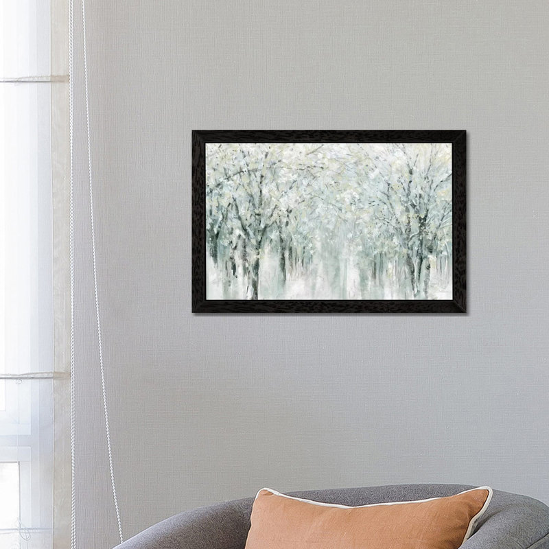 Winter Mist by Carol Robinson - Painting on Canvas, 152.5 cm H x 101.5 cm W, Black Floater Framed