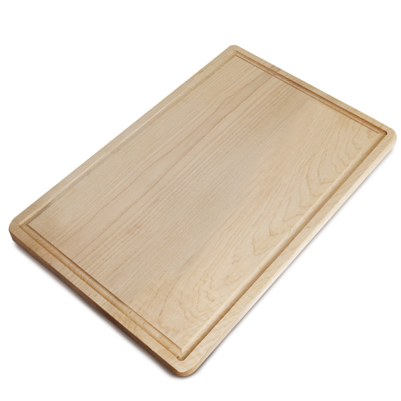 Maple Rectangular Cutting Board with Juice Groove