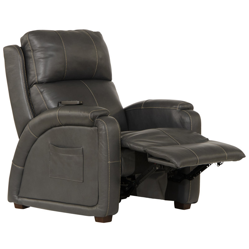 Fauteuil inclinable électrique Reliever, Cuir synthétique gris