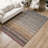 Machine Washable Indoor/Outdoor Emelia ACN2315 Stripes Rug-559549894