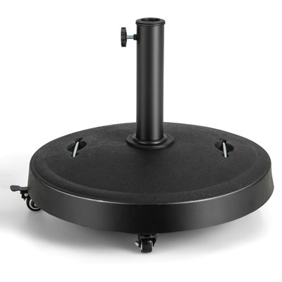 Ailet 51 lb. Metal Umbrella Base with Wheels