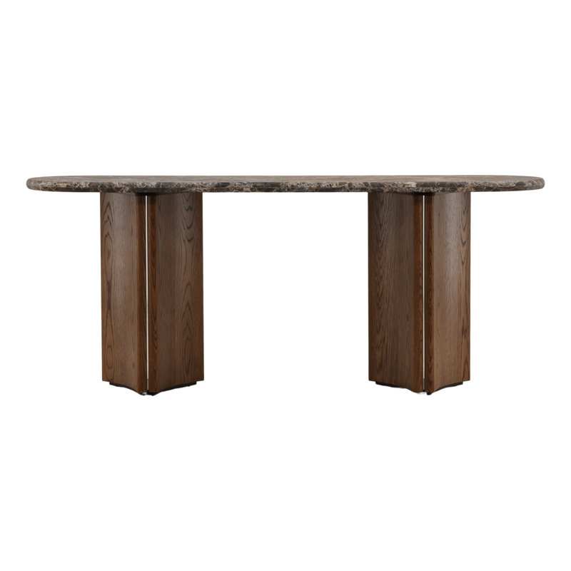 Oja Console Table Brown, Emperador Marble / Dark Brown, Emperador Marble, Dark Brown