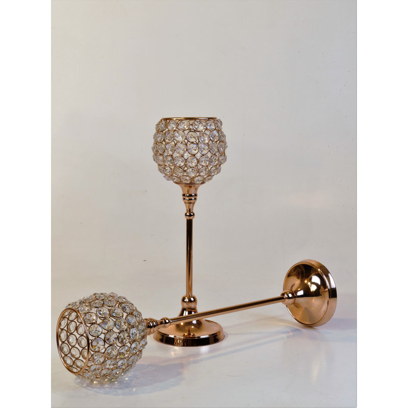 Bamman 2 Piece Candlestick Set, Copper