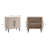 31" Fluted Accent Cabinet | Whitewashed Oak Storage & Display | Gift Idea-379860495