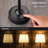 Demetrish Cordless LED Table Lamp with Dimmer, Built-in Rechargeable Battery, 3-Level Brightness, Patio Table Lamp, Bedside Night Lamp, Ambient Light for Restaurant-1394919639