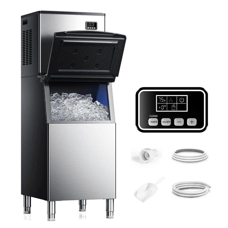 Simzlife 400 LBS Daily Production Cube Clear Ice Freestanding/Built-in Ice Maker