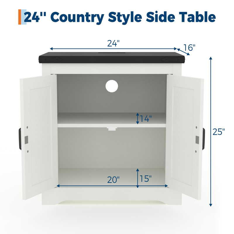 MDF Rectangle Accent Cabinet