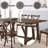 Dark Oak Finish Dining Table