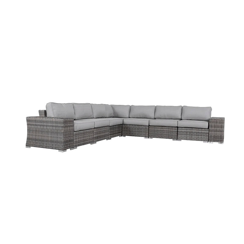 Fully Assembled Outdoor Wicker Patio Sofa - Quick Setup Pre-Assembled Patio Furniture