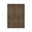 Tapis extérieur lavable floral rouge et vert 3 pi x 5 pi chocolat