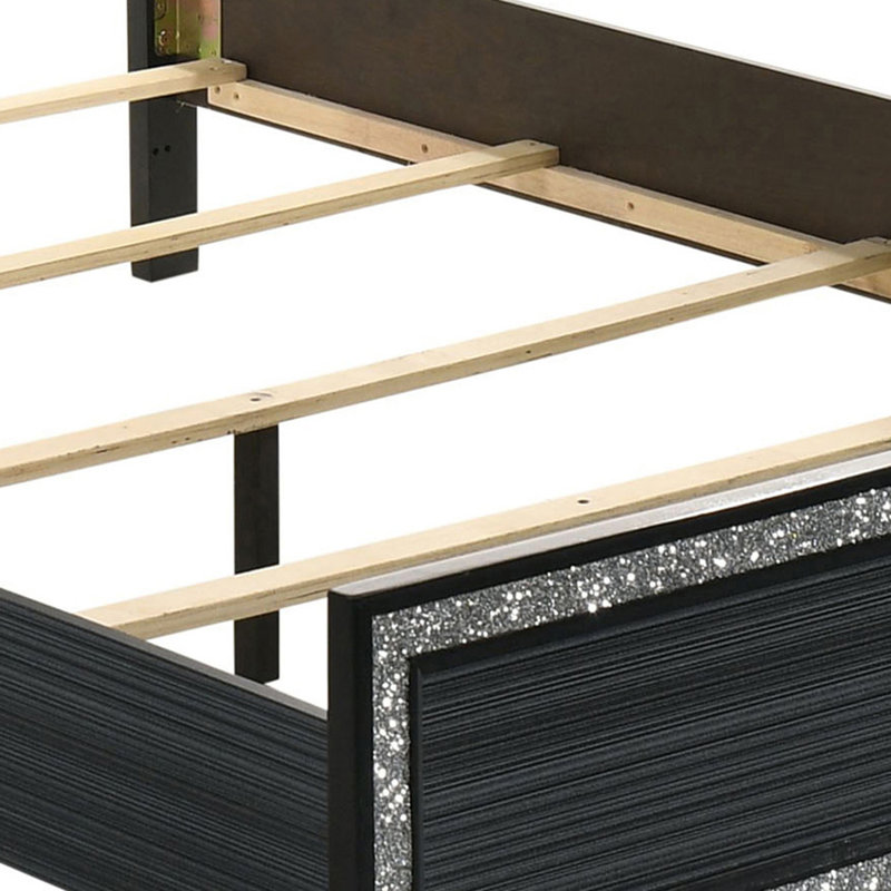 Correa Weathered Black Standard Bed