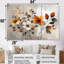 Fleurs de cerisier orange gris botanique VI - ensemble de reproductions d'art mural cerisier en fleurs-107213091-107213096