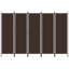 Cloison 5 panneaux vidaXL brun 98,4 po x 70,9 po-1883001709-1883001718-1896983096