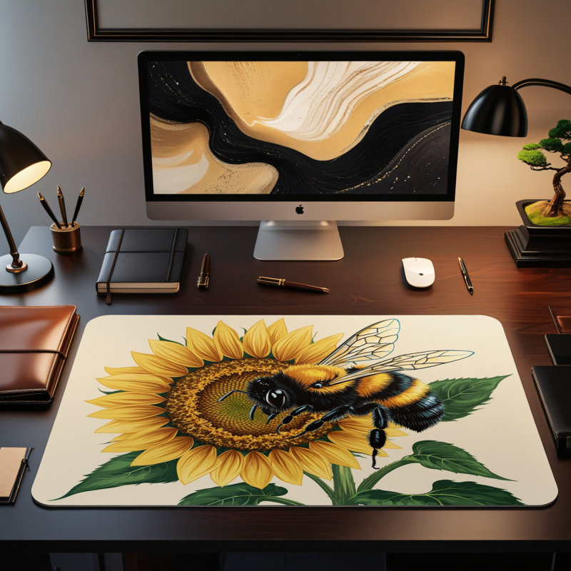 Polyester Desk Pad, 31.5x15.5