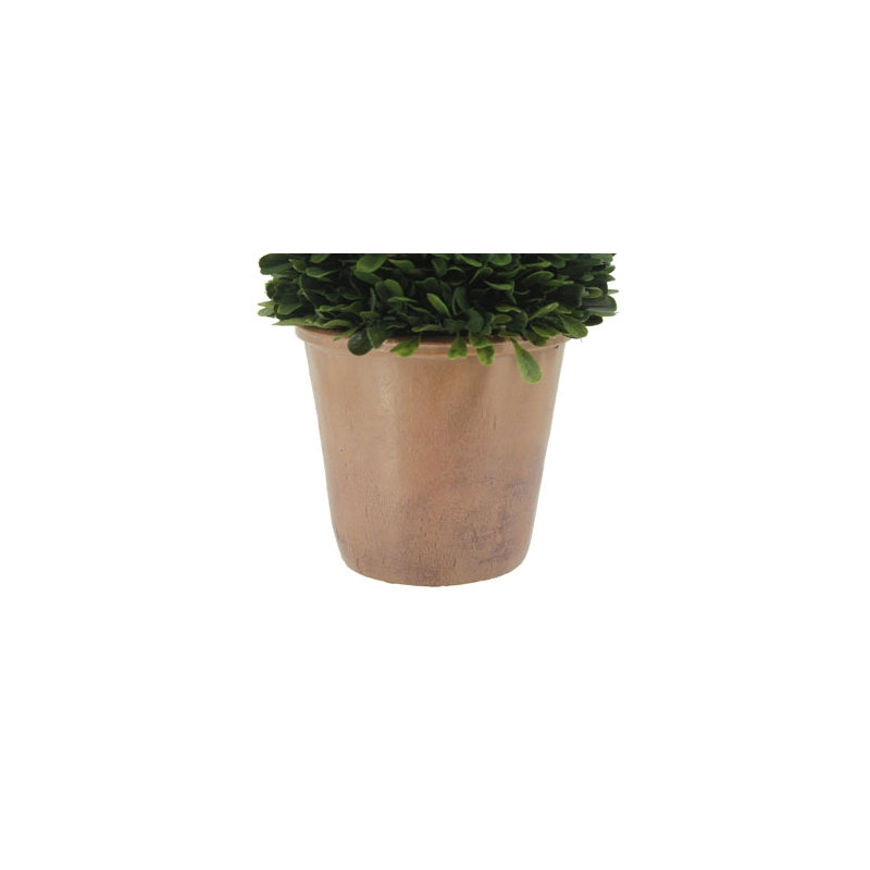 24" Artificial Boxwood Plant in Tapered Pot