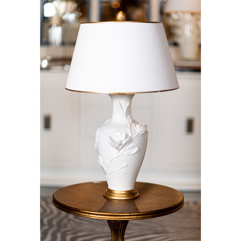 Snow Magolia Ceramic Table Lamp