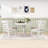 Gracelinn 5 - Piece Pedestal Dining Set, Wood Round Extendable Dining Table and 4 Upholstered Chairs-1424791647-1424791644-1424791645