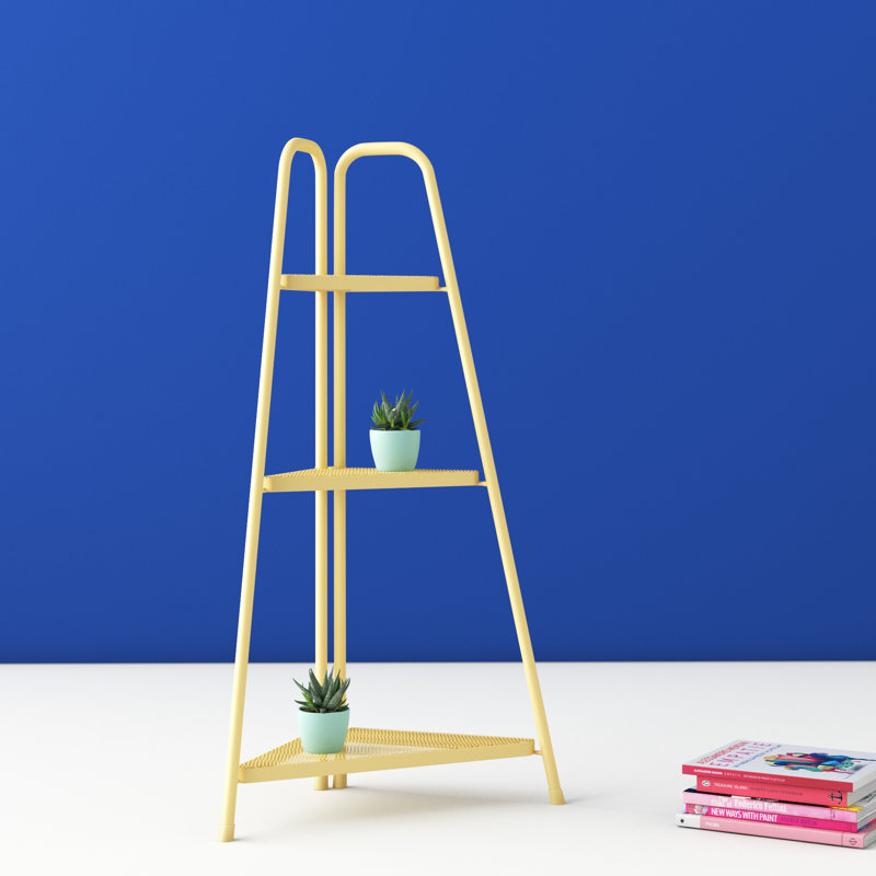 Aileen Corner Bookcase, Yellow