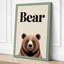 Bear Minimalist - Wrapped Canvas-1020404515-1020404537