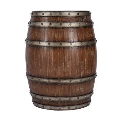 Calumet Rustic Barrel Side Table