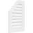 Half Octagon Top Left Surface Mount Functional, Standard Frame PVC Gable Vent-43319215