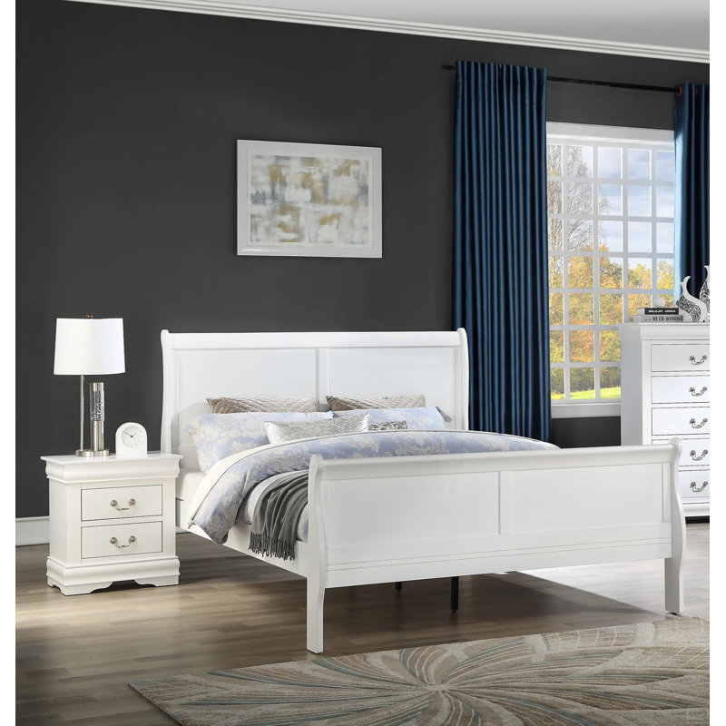 Grand lit en bois massif 1pc, Grand lit
