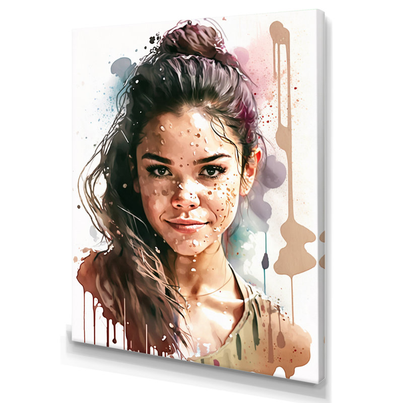 Style Icon Portrait IV - reproduction sur toile, H 20 po x l 12 po x P 1 po, Toile tendue