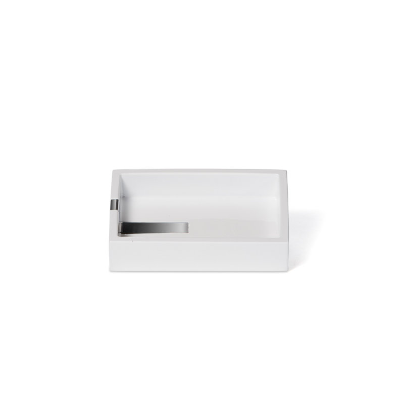 Houston Street Soap Dish, White