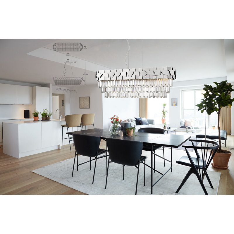 Anayiah 9 - Light Crystal Chandelier, Chrome