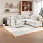 Modular Modern Sectionals Sofa Bed, Chenille, Beige, Multi-layout For Home