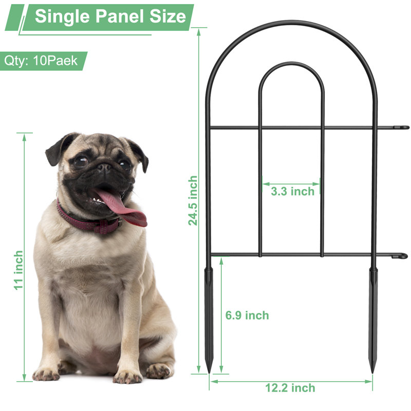 24.5 H x 12.2 W Included