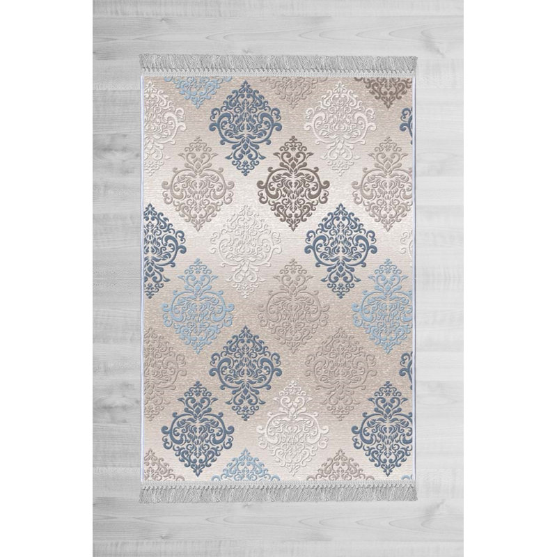 Luxurious 3D Printed Velvet Carpet, 47.2 x 70.9 inches | 100% Velvet Fabric, 100% Cotton Sole | Pile Height: 0.4 inches, Total Height: 0.5 inches | Antibacterial, Non-Slip, Machine Washable | Ideal for Living Room & Bedroom Decor