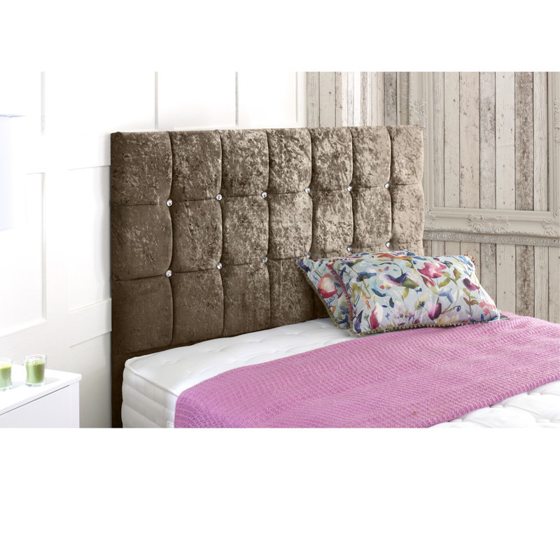 Witte Upholstered Headboard, Brown, Double (4'6)