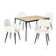 Parowan 46cm H Upholstered Metal Parsons Chair in Beige