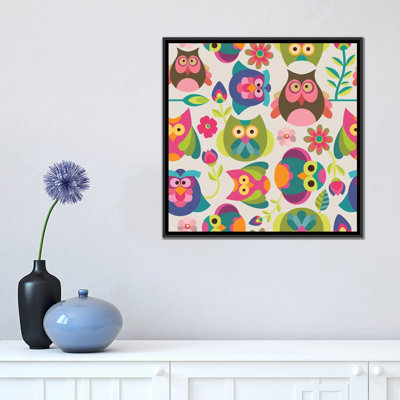 Habitats For Kids " Owls And Flowers I " by Valentina Harper