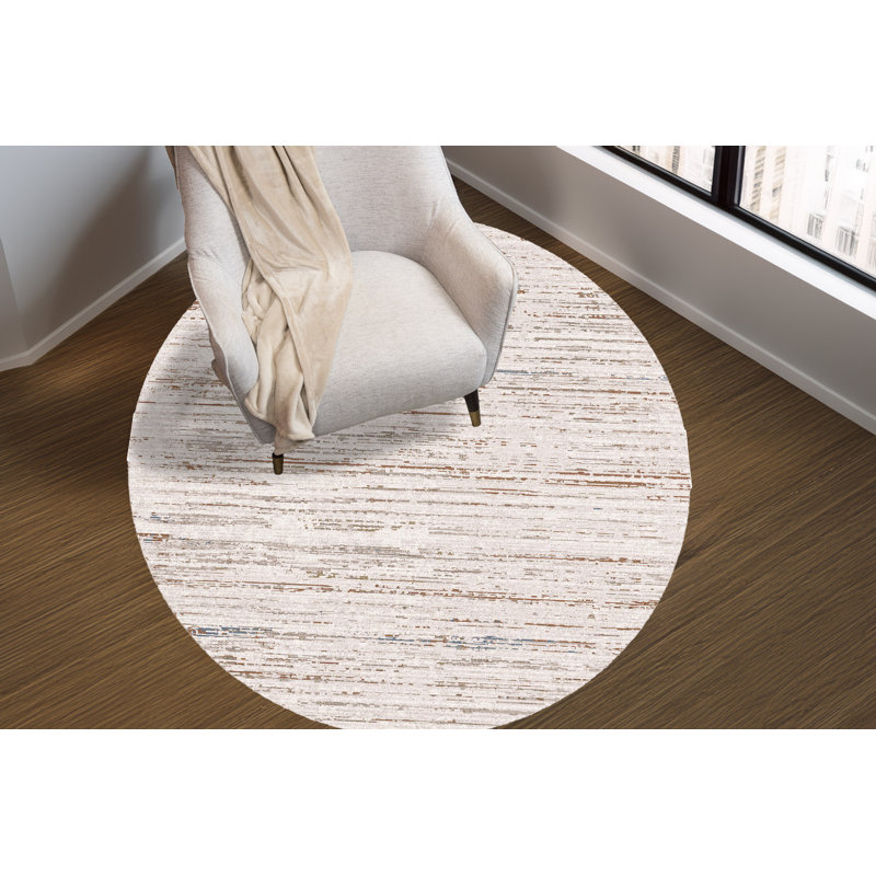 Striped Rug, Round 6'