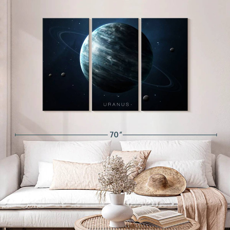 Oberle Planet Uranus, 32" H x 50" W