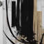 Black, White And Gold Expression II - Modern Room Darkening Abstract Curtain - 1 Panel-107831746