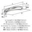 Poignée d'armoire Parabolic 3-3 / 4 po (96 mm) chrome poli d'un centre à l'autre - paquet de 10-111778759-111778755