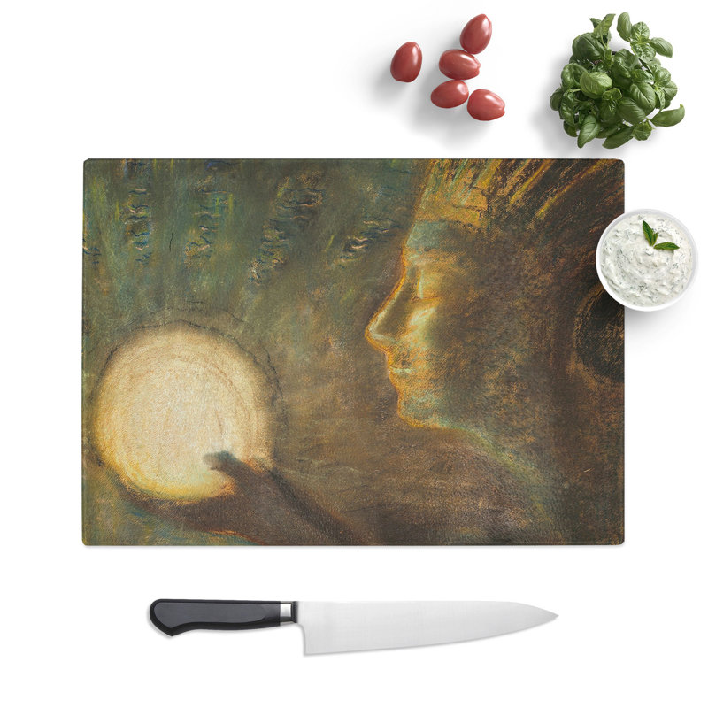 Friendship by Mikalojus Konstantinas Chopping Board, 0.4cm H x 20cm W x 28.5cm L