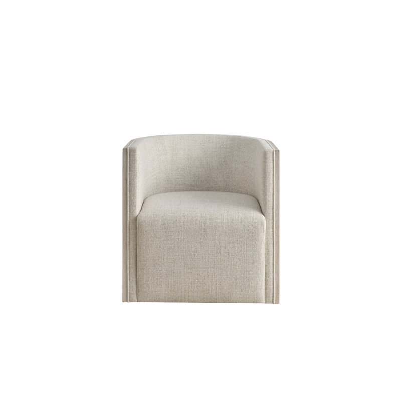 Tanner Swivel Barrel Chair, White Oak