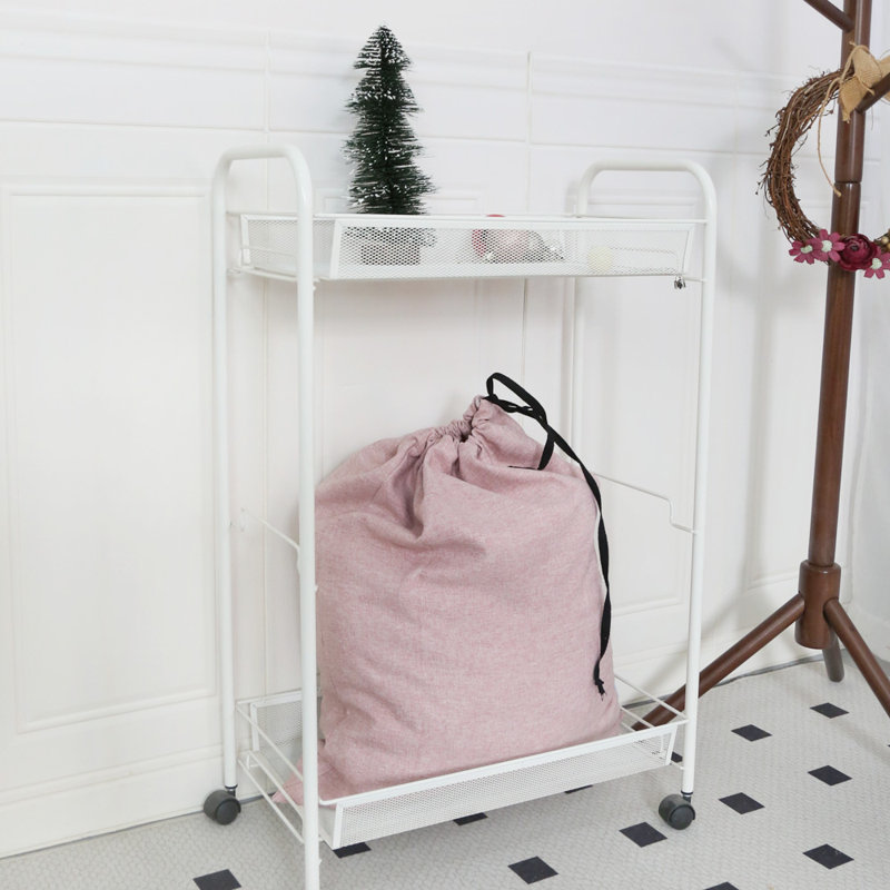 Portokalle Linen Blend Wash Bag, Pink