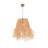 Adjustable Cable Metal Body Chandelier With Raffia Cap