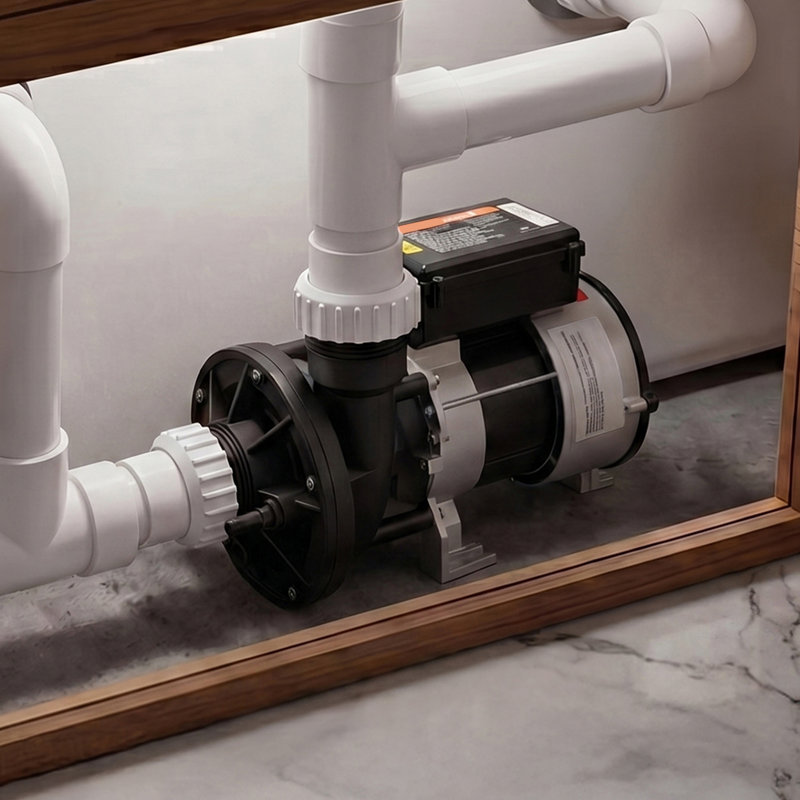 Débit du spa 115 HP Spa Pump 115V 119GPM avec port 1,5 ", rotation de 90 °, hauteur de levage maximale de 54 pieds, moteur en cuivre, circulation de l'eau du spa, compatible avec les modèles d'origine